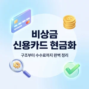 신용카드 현금화 원리