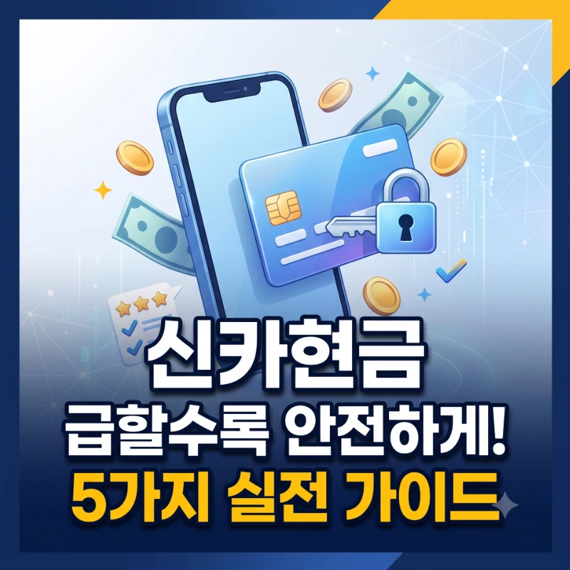 신카현금 급할수록 안전하게