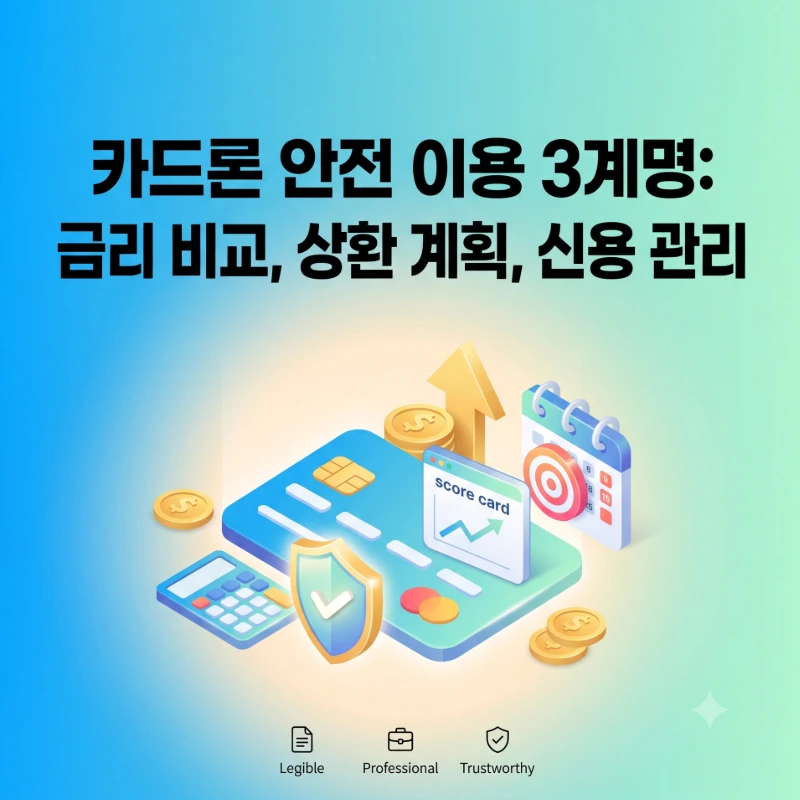 카드론 안전한 이용 가이드